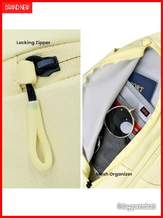 Convertible Sling Backpack Crossbody for Women RFID Lightweight Water Resistant